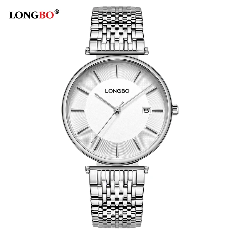 

LONGBO 2020 Luxury Fashion Men Women Watches Waterproof Steel Band Lovers Quartz Wristwatch Reloj Casual Couple Watch Gifts 5111