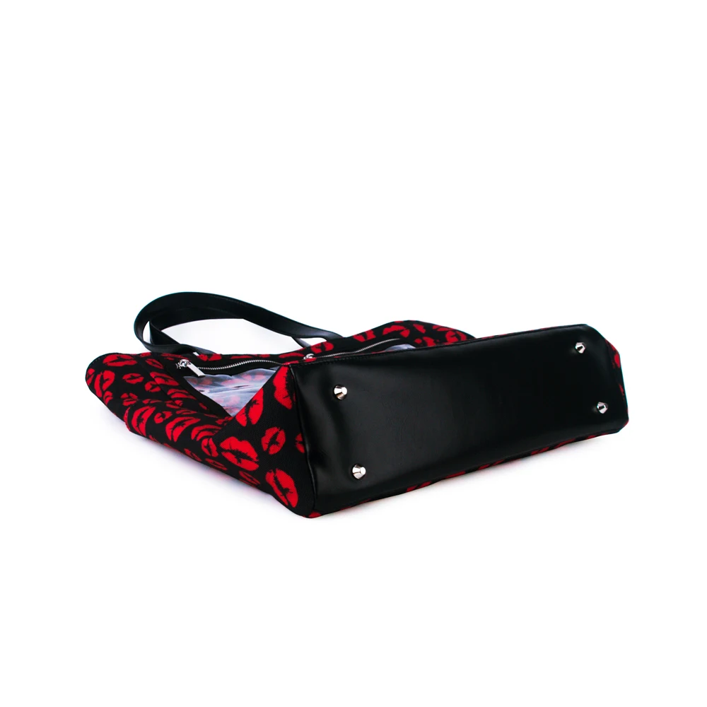 red lips tote bag   (1)