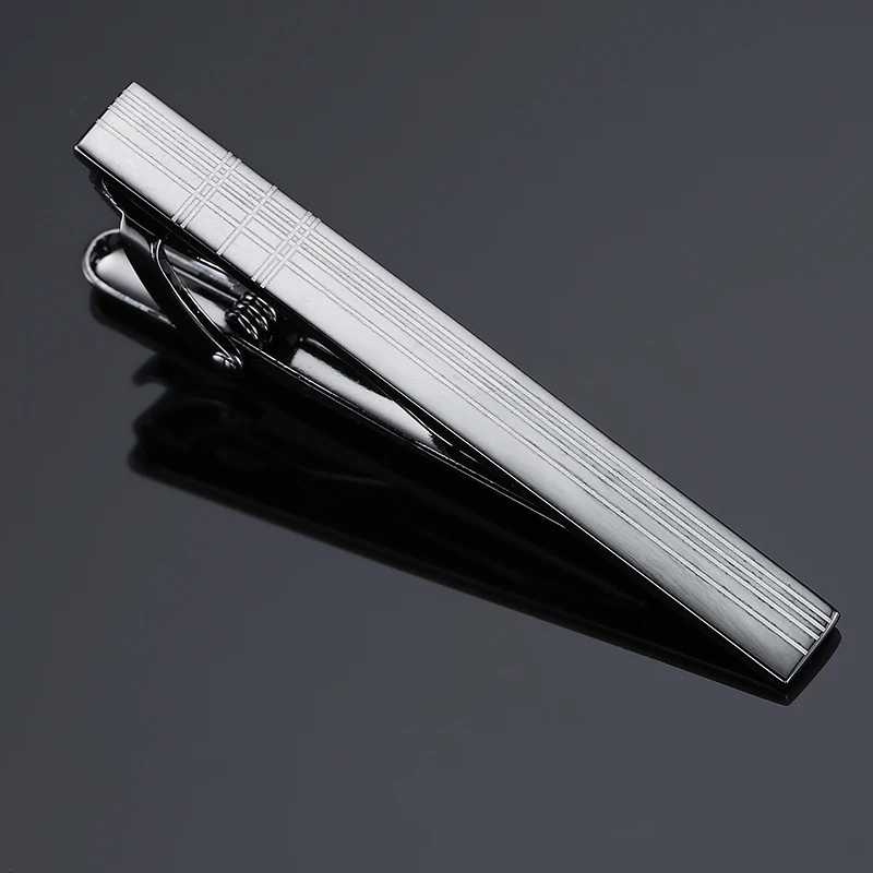 Hot Sales Mens Brushed High quality cross Necktie Tie Clips Pin Black ...