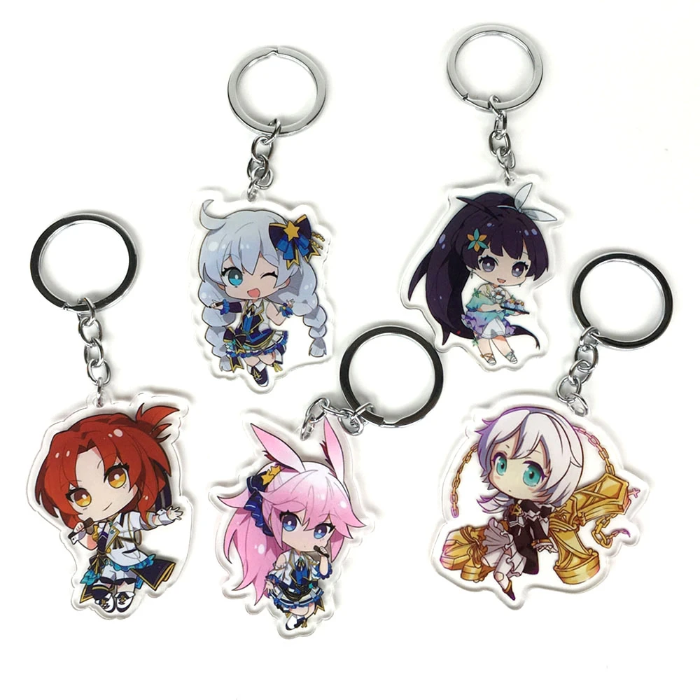Honkai Impact 3 Llavero Original de acrílica/charms para teléfono móvil, D097|Llaveros| - AliExpress
