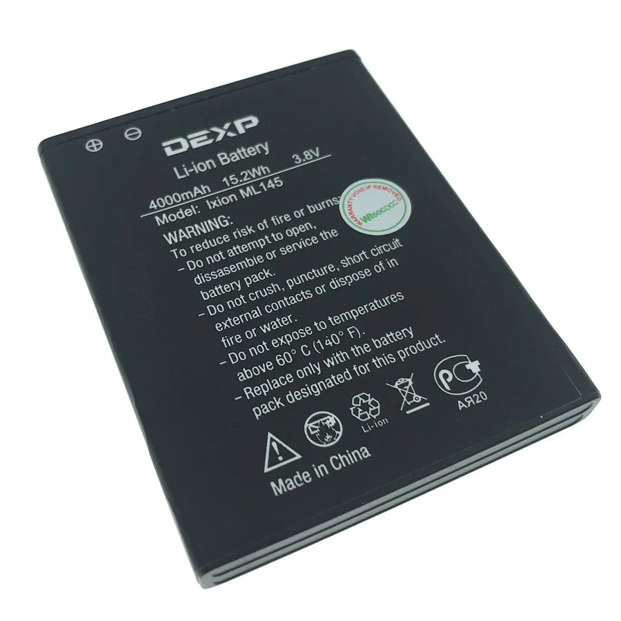 

2pcs In Stock 4000mAh 3.8V 15.2Wh NEW Battery For DEXP Ixion ML145 Snatch SE Mobile Phone + Tracking Number