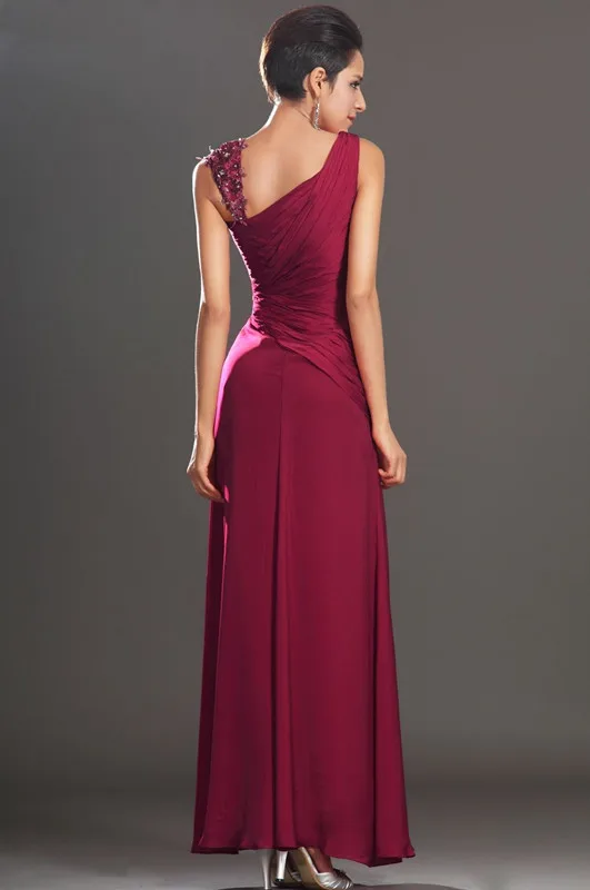 Free-Shipping-New-Arrival-Gorgeous-One-Shoulder-Burgundy-High-Split-Evening-Dress