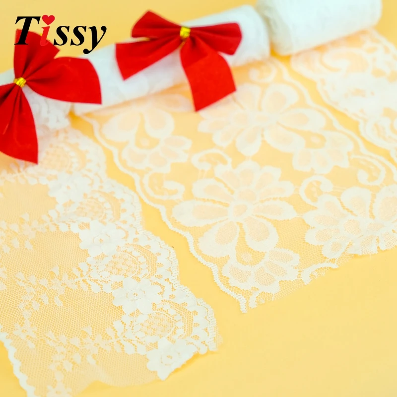 

10Yard/Lot New Selling High Quality White Lace Ribbon Embroidered Net Lace Trim Fabric For Sewing Decoration