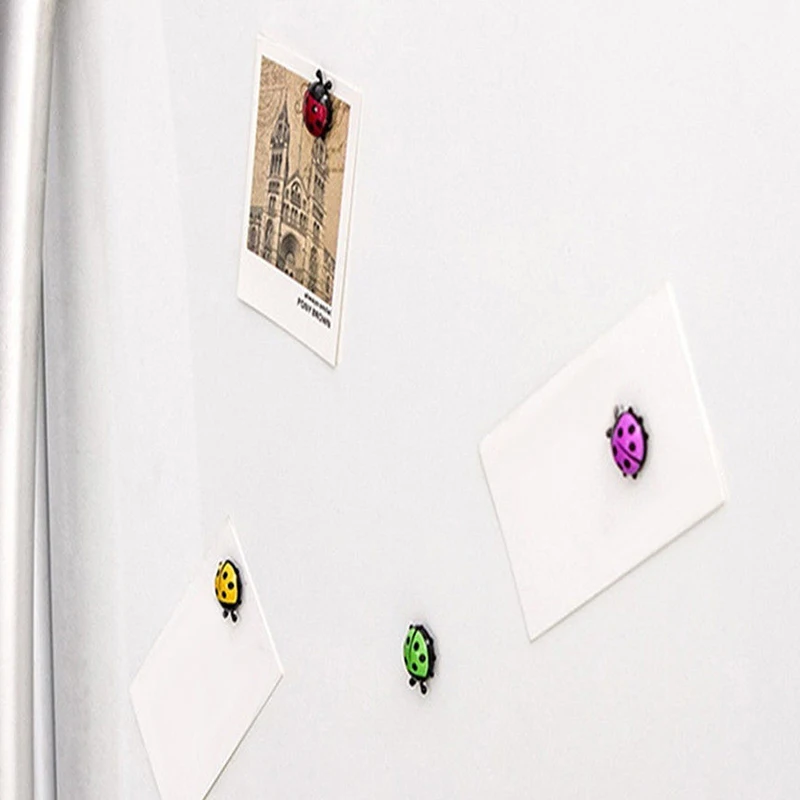 6pcs DIY   Mini Ladybug Fridge Magnet Stickers Decal Home Cabinets Decor