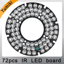 Yumiki инфракрасный 72 шт. ИК светодиодный щит для камер видеонаблюдения ночного видения(диаметр 76 мм