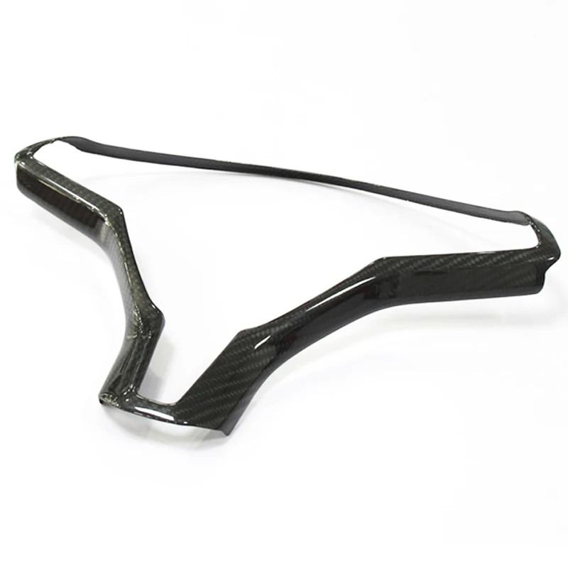  Car-Styling for TESLA MODEL S X Carbon fiber Inner Steering steering wheel Decor Cover Trim decorat