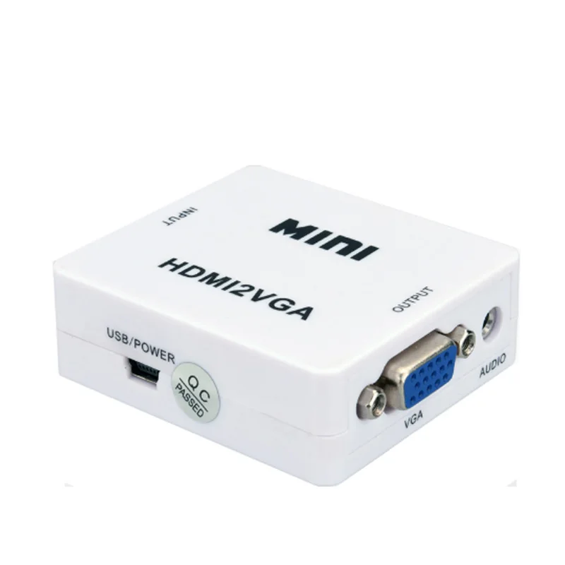 HDMI to VGA Converter With Audio HDMI2VGA 1080P Adapter Connector For