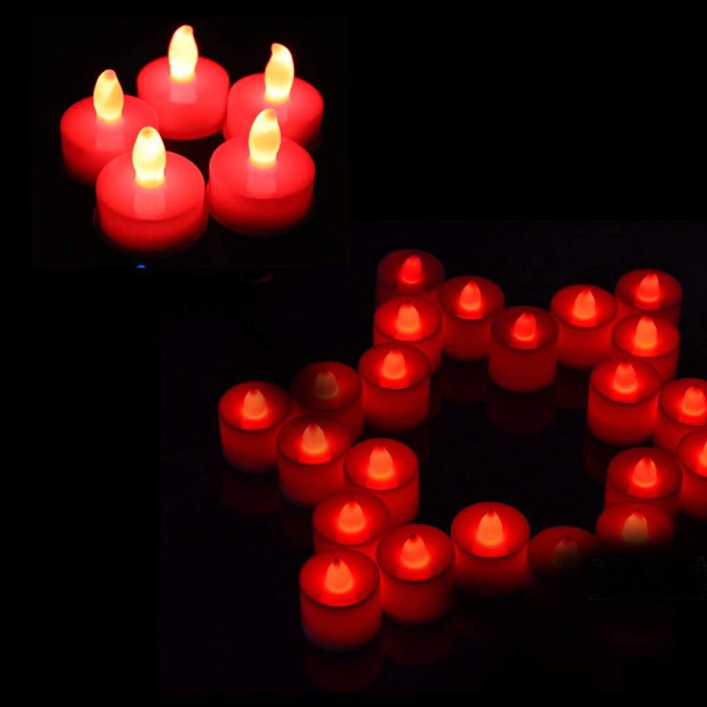 1 шт./5 pcsfamily вечерние светодиодный лампы в форме свечи 6 цветов форма свечи светодиодный проблесковый Свеча с искусственным пламенем Свадебная вечеринка романтическая свечка