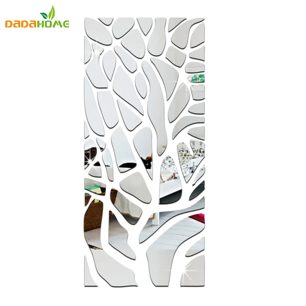 

DIY Splice Mirror Wall Stickers New House Marriage Room Decoration Pegatinas Pared Acrylic Mirrored Decorative Sticker