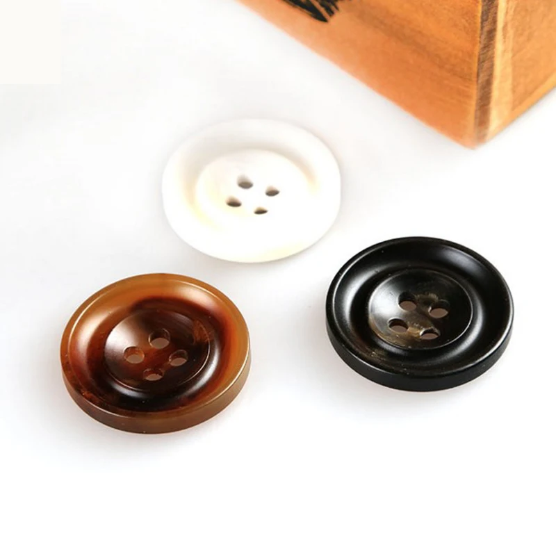 200pcs high grade spray paint round buttons 4 hole resin plastic