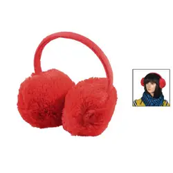 Горячие Пластик Головные уборы красный Пушистый плюша уха Чехлы для мангала зима Наушники для женщин для Для женщин