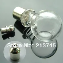 300 шт./лот M6 риса ювелирного искусства стеклянный флакон кулон Мини Стеклянная Бутылка Кулон КОЛПАЧОК желаю pefume кулон