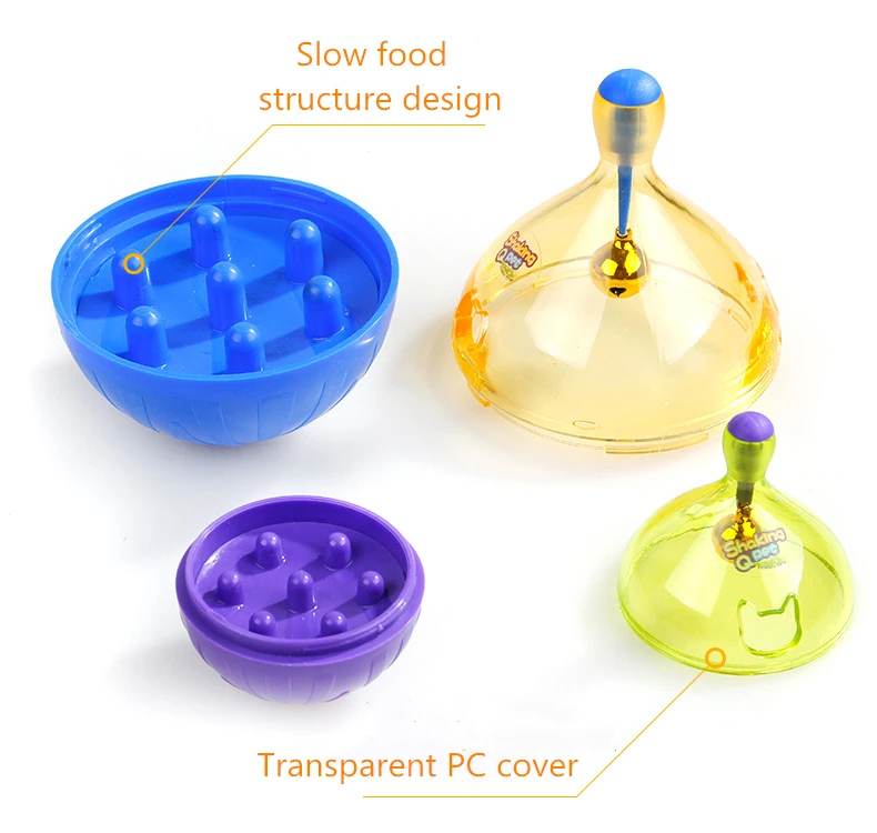 Interactive Cat Food Feeders Ball Pet Toys Tumbler Toy Smarter Cat Dogs Playing Toys Treat Ball Shaking for Dogs Increases