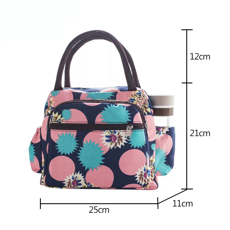 almoço saco portátil oxford lona tote saco