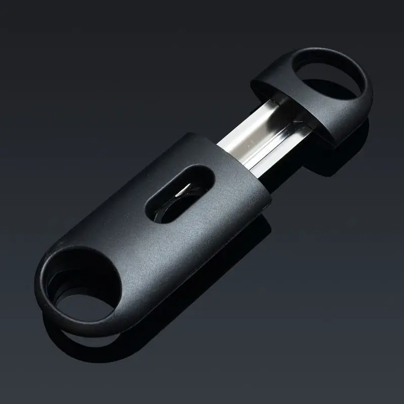 Plastic Handle Stainless Steel V Blade Cigar Cutter Pocket Zigarre
