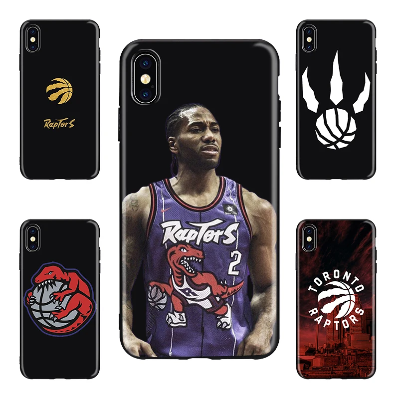 

Toronto Raptors basketball team Black soft Cover Phone Case for iPhone 8 7 6 6S Plus X XS MAX 5 5S SE XR Kawhi Leonard