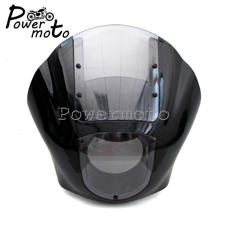 Прозрачная передняя фара мотоцикла для Harley Sportster XL 1200 883, железо 1986- Dyna Low Rider, супер широкое скольжение