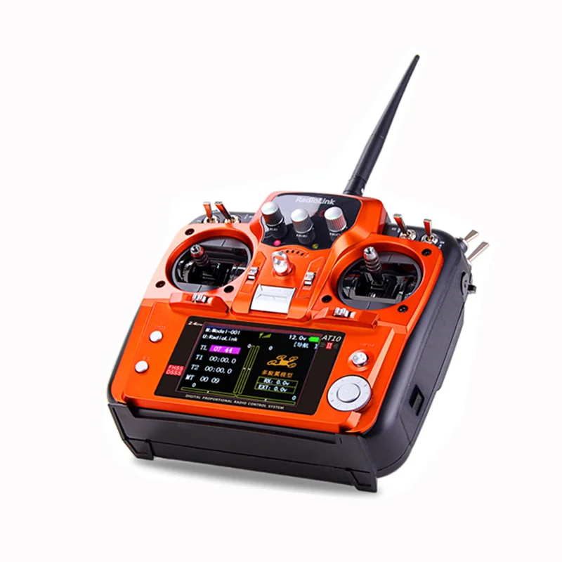 

RadioLink AT10 II transmitter RC radio control 2.4G 12CH Remote Control System with R12D II Receiver for helicopter airplane
