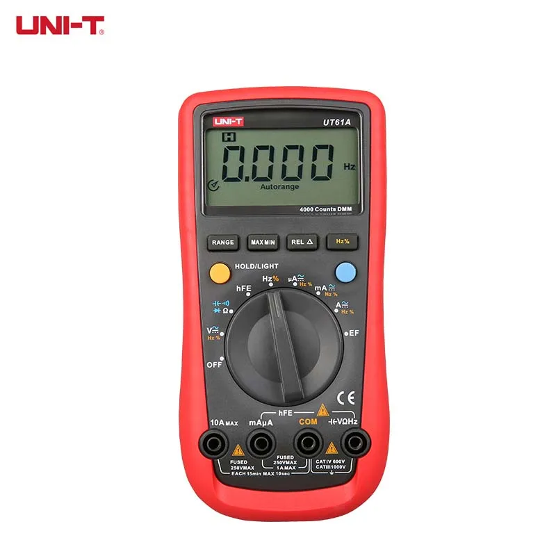 Цифровой мультиметр UNI T True RMS UT61A UT61B UT61C UT61D UT61E AC DC тестер конденсаторов