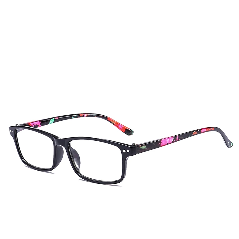 JN IMPRESSION Модные Ретро Пластиковые отражатели очки для чтения женский светильник бренд ультра длинный Цветок T18148