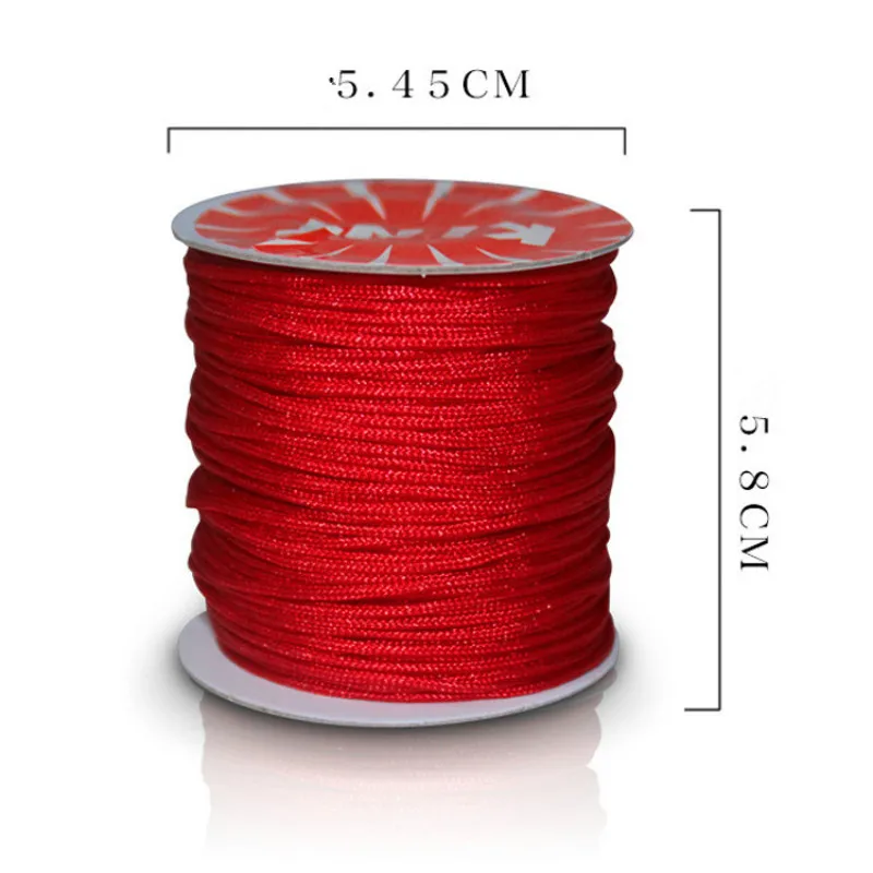 2018 1.5MM 45m/Spool Macrame Rope Satin Rattail Nylon Cords/String Kumihimo Chinese Knot Cord DIY Bracelet Jewelry Findings Jewelry Findings