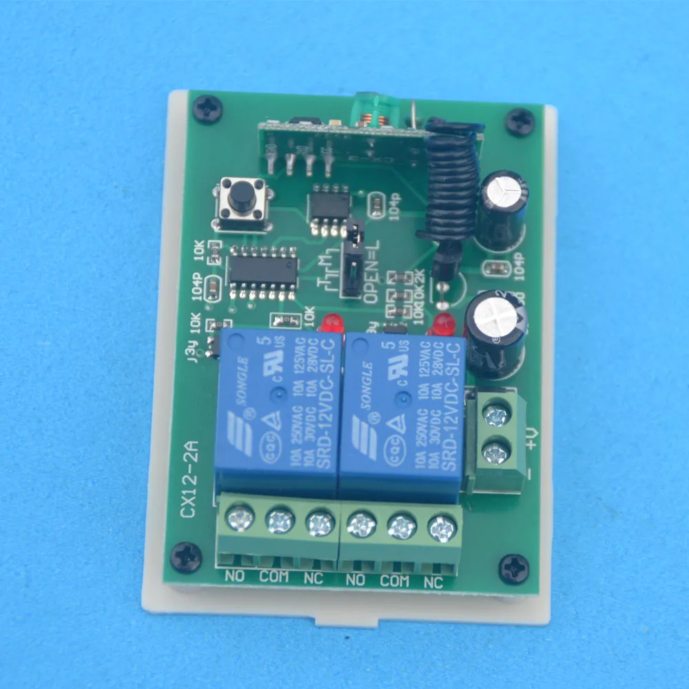 DC12V/24 V 2 канала Беспроводной переключатель приемник-1 шт.)+ 1/2/3 передатчик пульта дистанционного Управление