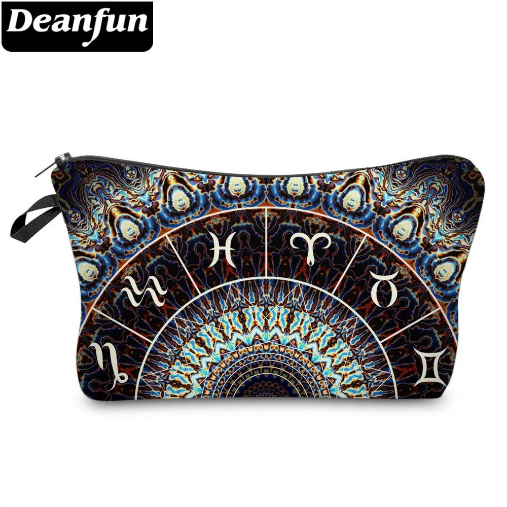 

Deanfun Polyester Constellation Cosmetic Bag Waterproof Printing Mandala Flowers Makeup Bag Toiletry Bag Custom 51402