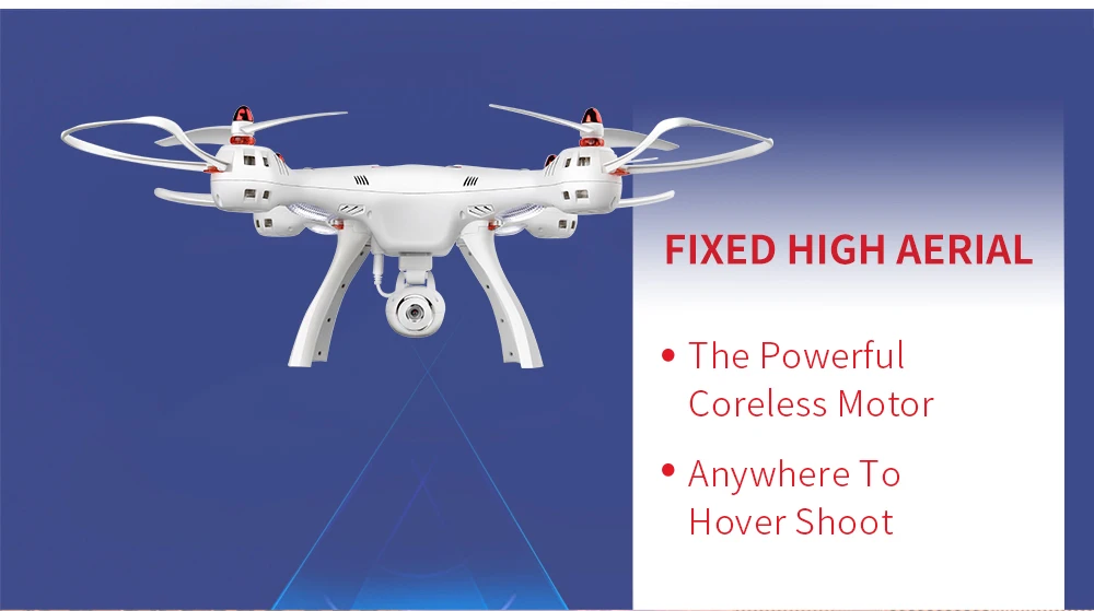 Квадрокоптер Syma X8SC X8SW WiFi FPV с барометром и функцией возврата 2.4GHz