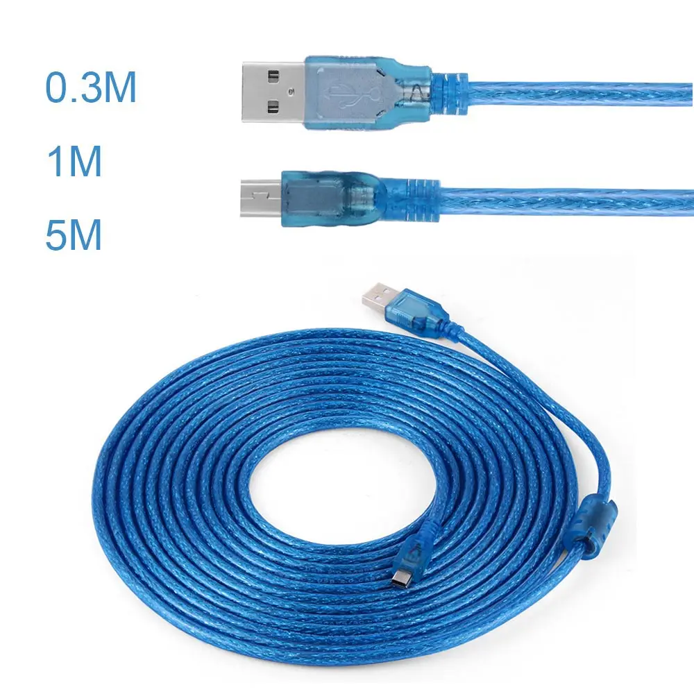 

Superspeed USB 2.0 Type A Male to Mini B 5 Pin Male Adapter Extension Cable Cord High Speed Data Transmission Connector