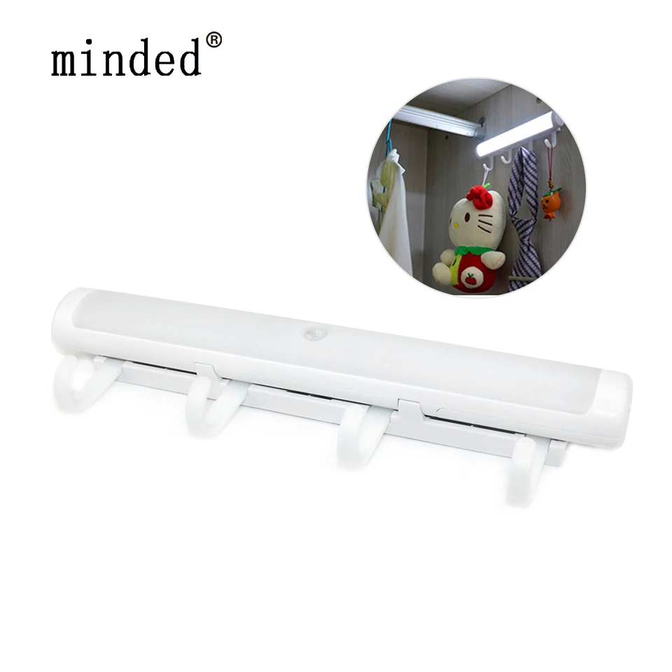 Goede LED Onder Kast Licht PIR Motion Sensor Cocina Lamp 12 LEDs 220mm Nachtlampje voor Garderobe Kast Keuken Kast led Verlichting