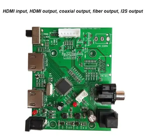 Lusya HDMI/MHL к IIS ies HDMI IIS плата приемника отдельный экстракт аудио ies/DSD/оптический/коаксиальный преобразователь коммутационная плата T0731 - Цвет: Version A