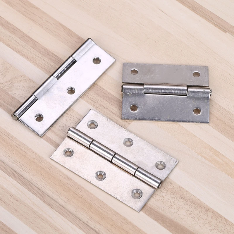 

1Pcs 3 Inch Stainless Steel Door Butt Corner Hinge Fordable Furniture Hardware Cabinet Closet Kitchen