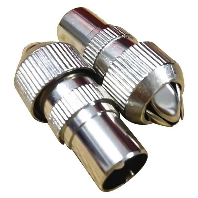 1pcs Solderless Tv Male Antenna Plug 9.5 Male Antenna Metal Plug Metal