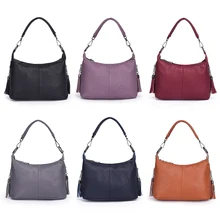 Новинка, элегантные женские сумки через плечо, Женская Высококачественная кожаная сумка через плечо, мягкая однотонная сумка с длинным плечевым ремнем