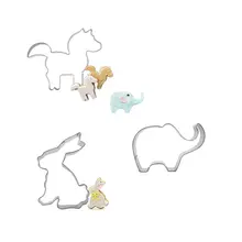 3 шт. Zoo печенья растительное печенье резак инструменты формы для выпечки и кондитерских изделий кухонные аксессуары из нержавеющей стали дешевые вещи