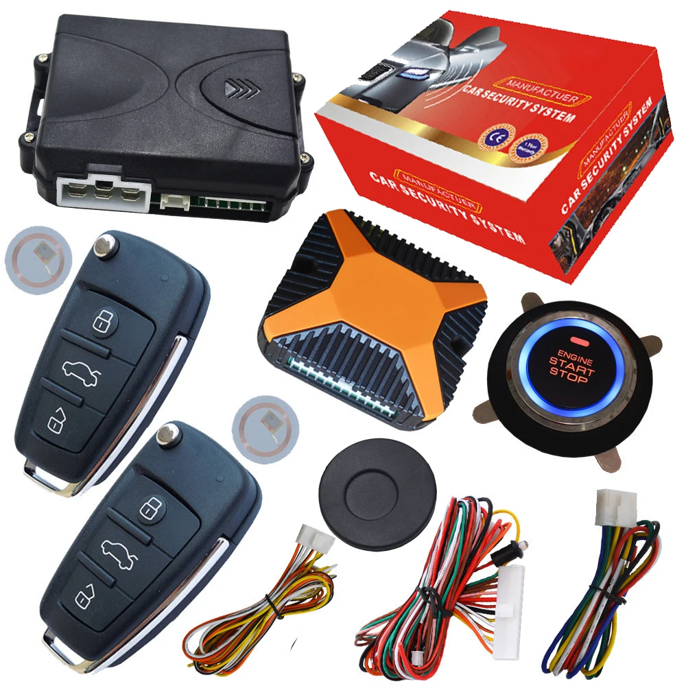 Auto Car Security System Slim Start Stop Button