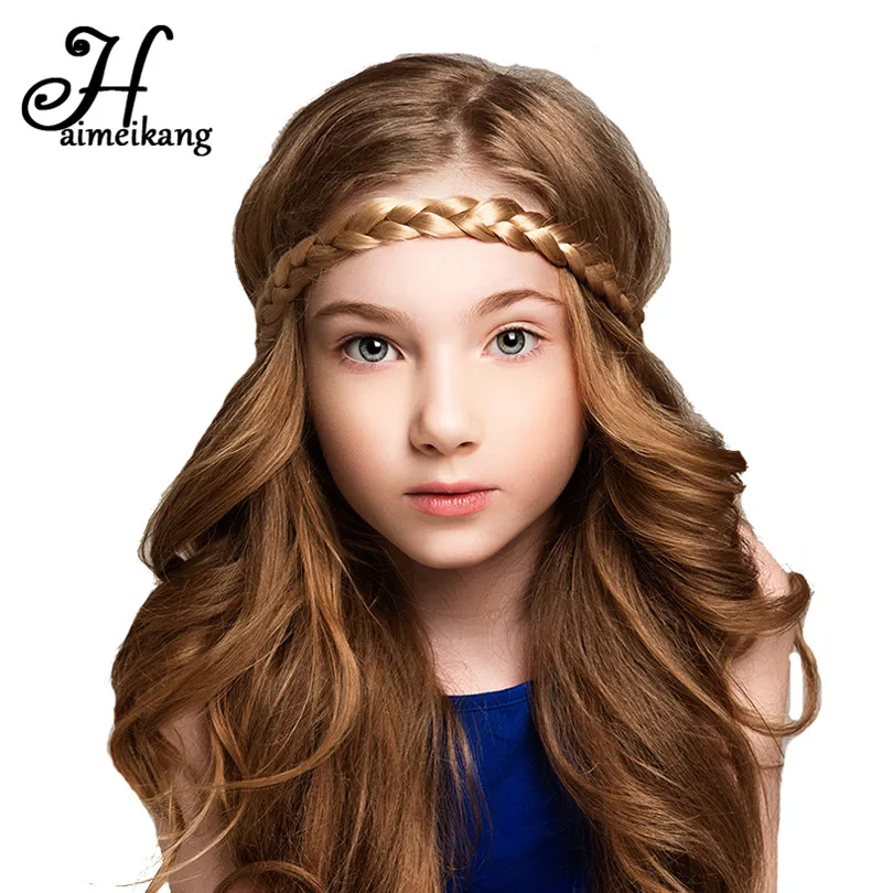 

Haimeikang Novelty Wig Hair Band Hair Accessories Women Girls Braid Hairpiece Ponytail Holders Elastic Hairbands Headbands
