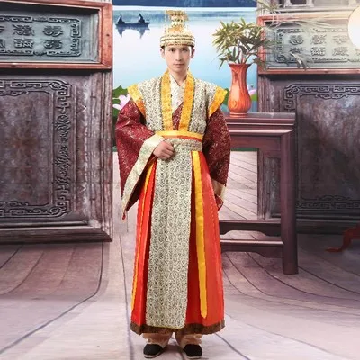 Новинка, костюм императора, одежда hanfu, Мужская одежда, костюм Hanfu Tang hanfu, сценическое шоу