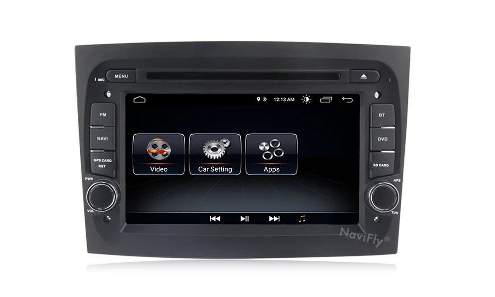 Cheap NaviFly 2din Android 8.1 Car dvd multimedia player radio audio for FIAT DOBLO 2016 2017 GPS Navigation WIFI RDS SD USB BT Canbus 13