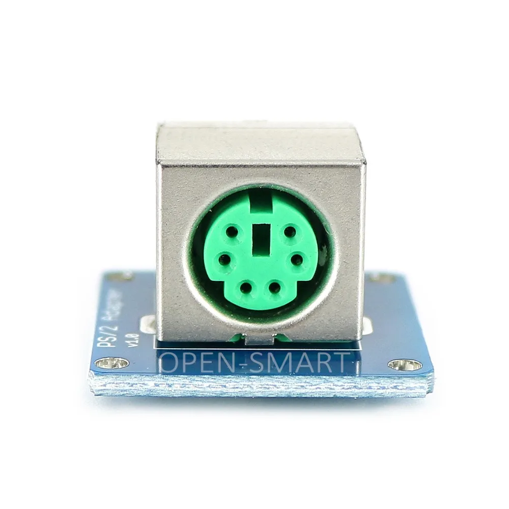

Green PS/2 Keyboard Adapter Module PS/2 Connector for Arduino - Works with Official Arduino Board)