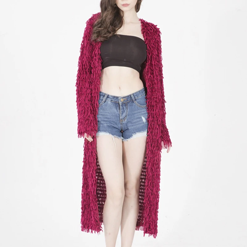 Kimono Cardigan Winter Warm Long Cardigan Women Sweater Knitted Pull Femme Hiver 2019 Korean Oversized Tassel Sweaters Black Red Kimono Cardigan Winter Warm Long Cardigan Women Sweater Knitted Pull Femme Hiver 2019 Korean Oversized Tassel Sweaters Black Red