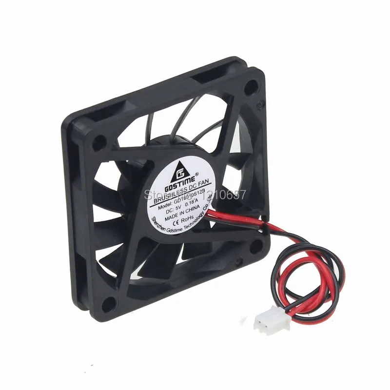 5 шт./партия Охлаждающие вентиляторы для процессора DC 5V 2P 60mm 60x60x10mm 6010S|cooling fan|processor