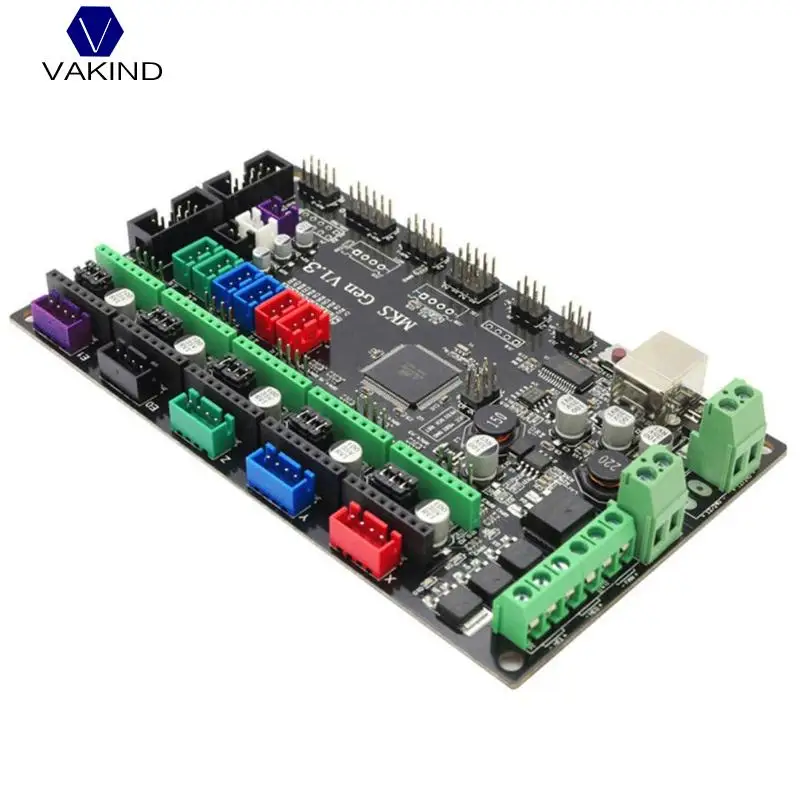 

VAKIND 3D Printer MKS Gen V1.4 Control Board 2560 R3 Motherboard Compatible With USB 3D Printer Parts For Ramps 1.4 Set
