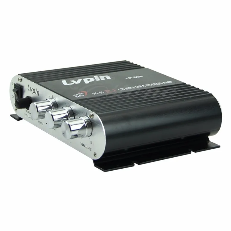 

JINSHENGDA NEW High Quality 20W 12V Mini Hi-Fi Amplifier Booster Radio MP3 Stereo For Car Motorcycle Home Computer MP3 Speakers