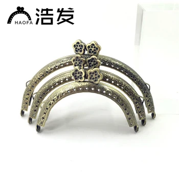 

HAOFA 10pcs Retro Flower Accessories for Bags Kiss Clasp for Handle Bag Purse Frame Metal Clutch Purse Frame 8.5cm/10.5cm/12.5cm