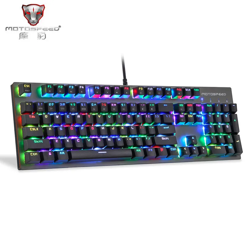 

Motospeed CK89 NKRO Mechanical Keyboard Kailh Box Switch USB Wired Real RGB Backlight For Gaming