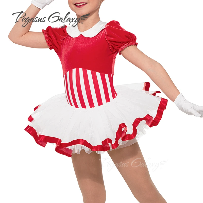 Red-Strip-Ballet-Tutu-Leotard-For-Women-Ballerina-Children-Swan-Lake-Costume-Adult-Ballet-Dance-Costume