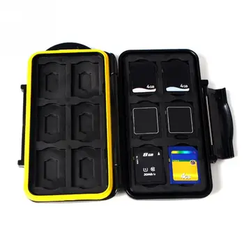 

Black Memory Card Case Waterproof Supper Card Holder Box for 12pcs /TF Card Case