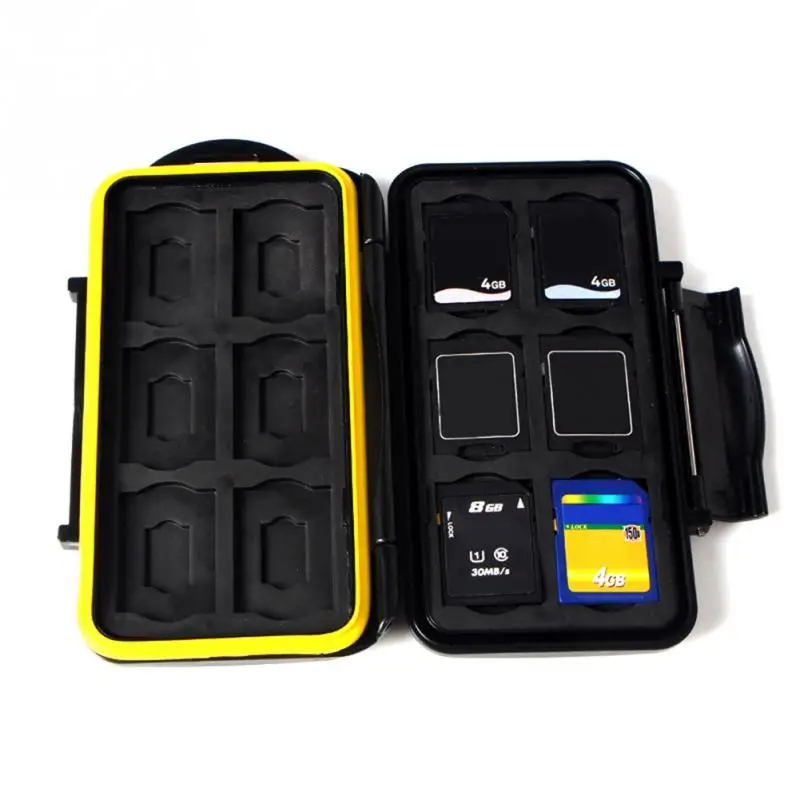 

Black Memory Card Case Waterproof Supper Card Holder Box for 12pcs /TF Card Case