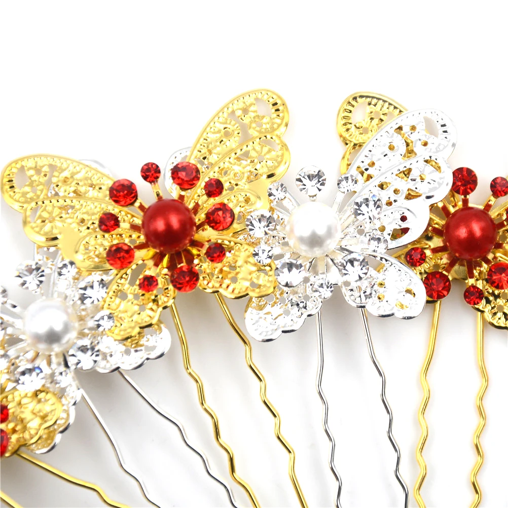 Women Hair Sticks Wedding Bridal Bridesmaid Rhinstone Crystal Hair